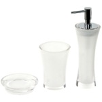Gedy AU200 Bathroom Accessory Set, 3 Pieces, In Multiple Finishes
